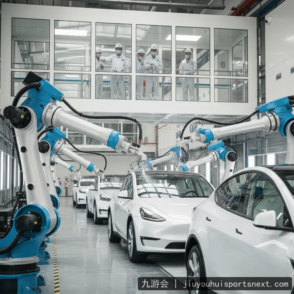 特斯拉上海超级工厂引入全自动化涂装机器人，智能制造再上新台阶